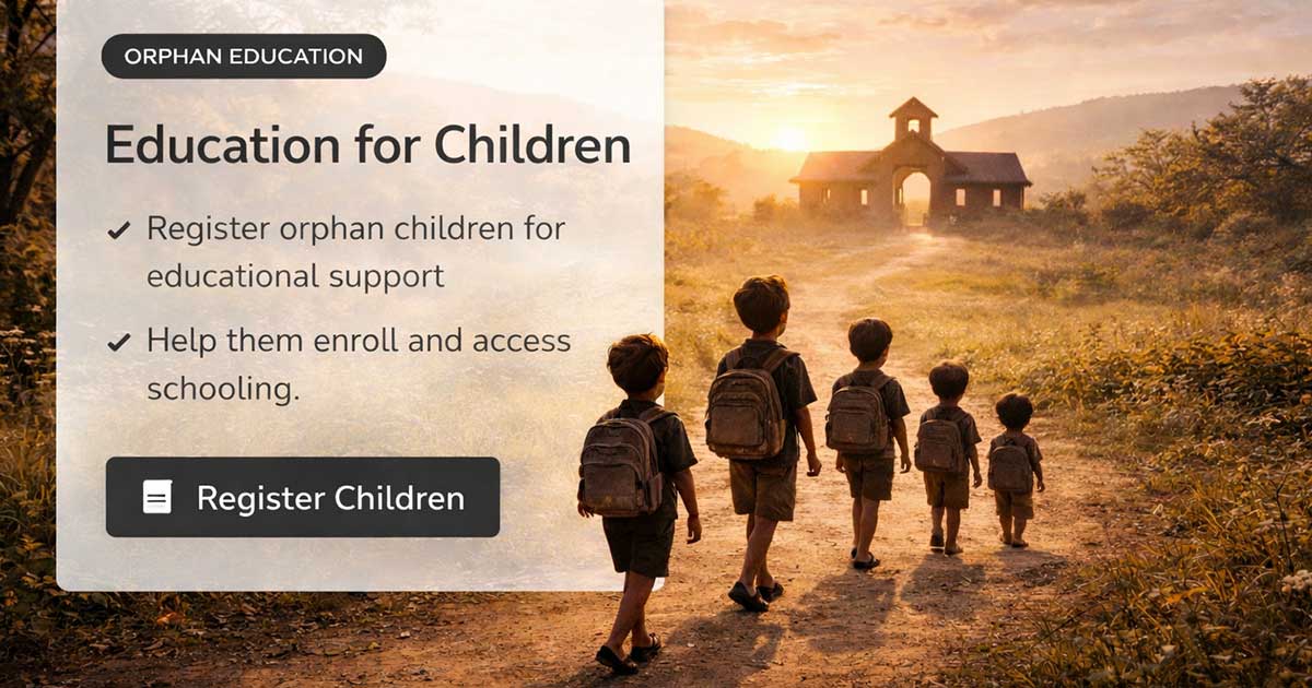 Child Education Support Program | For The Needy People Foundation